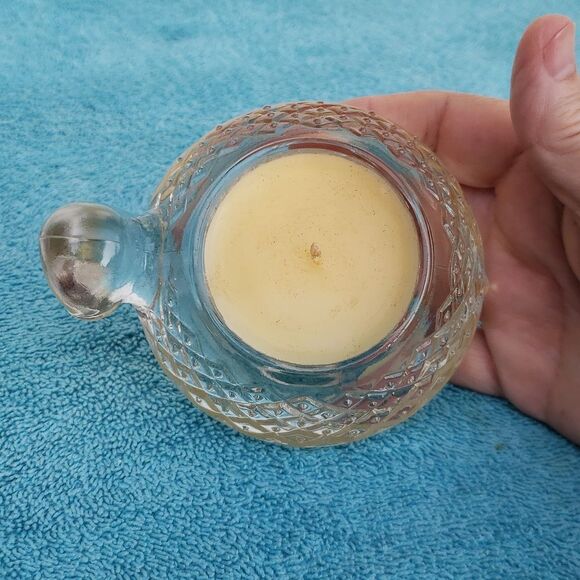 Vintage Avon Fostoria Crystal Turtle Candle - Picture 5 of 10
